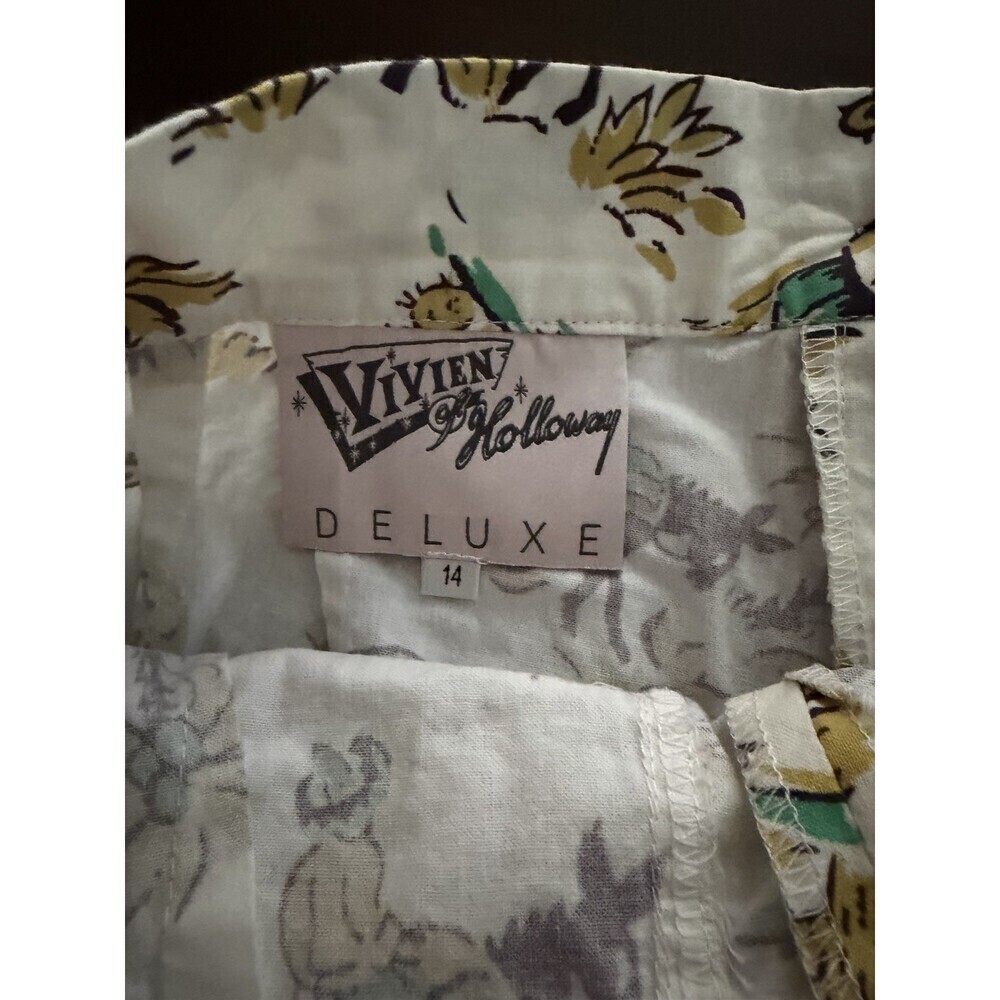 Vivien of Holloway Vintage Western Cowboy Print Shorts (112) - Picture 5 of 8